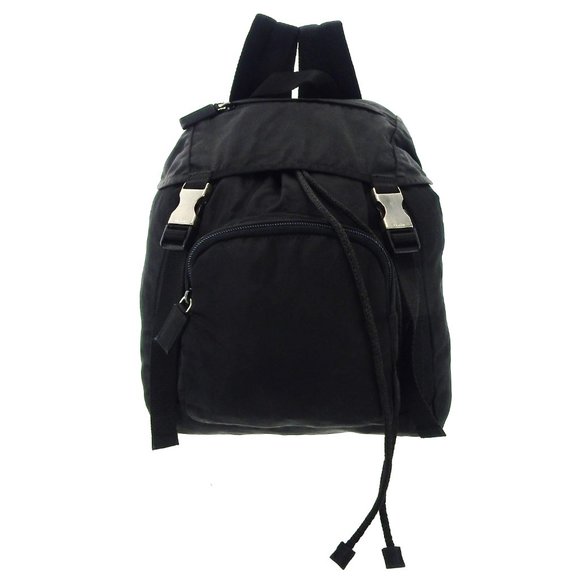 PRADA Nylon Black Drawstring Backpack Italy - Picture 1 of 9